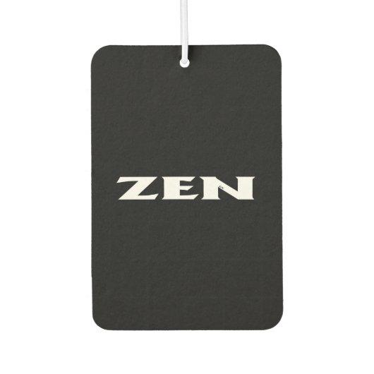 Zen-Weißkarosse Autolufterfrischer (Vorderseite)