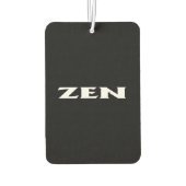 Zen-Weißkarosse Autolufterfrischer (Rückseite)