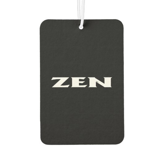 Zen-Weißkarosse Autolufterfrischer (Rückseite)