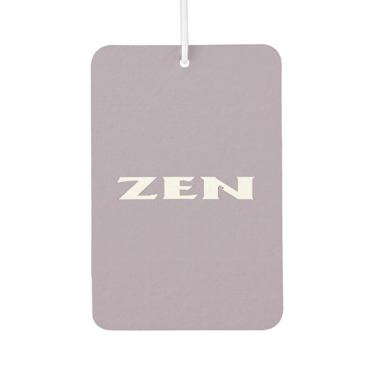 Zen-Weißkarosserie Autolufterfrischer (Vorderseite)