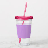 Zen-Weißlila-Fuchsia-Acryltumbler Acryltrinkbecher (Rückseite)