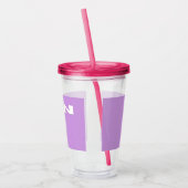 Zen-Weißlila-Fuchsia-Acryltumbler Acryltrinkbecher (Links)