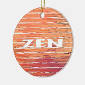 Zen-Weißreeds rund um die Keramik Keramik Ornament (Links)