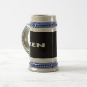 Zen Weißschwarstein Bierglas (Vorderseite Links)
