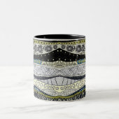 Zen-Wellen abstraktes Design Tasse (Mittel)