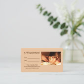 Zen-WELLNESS-CENTER Akupressur Massage Therapie Er Terminkarte (Stehend Vorderseite)