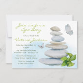 Zen Wellness-Center Bridal Dusche Einladung (Vorderseite)