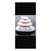 Zen-Wellness-Center-Erholungsort-Gestell-Karte und Werbekarte (Hinten)