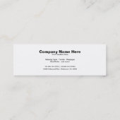 Zen-Wellness-Center-Geschäfts-Karten Mini Visitenkarte (Rückseite)