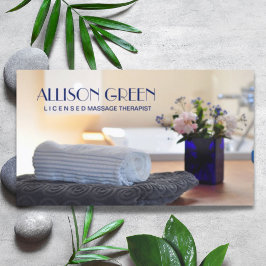 Zen WELLNESS-CENTER Salon Aromatherapie Massage Th Visitenkarte