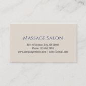 Zen WELLNESS-CENTER Salon Aromatherapie Massage Th Visitenkarte (Rückseite)