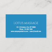 Zen WELLNESS-CENTER Salon Aromatherapie Massagethe Visitenkarte (Rückseite)