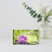 Zen WELLNESS-CENTER Salon Aromatherapie Massagethe Visitenkarte (Stehend Vorderseite)