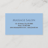 Zen WELLNESS-CENTER Salon Massage Therapie Meditat Visitenkarte (Rückseite)