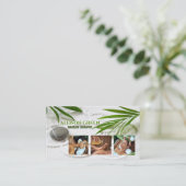 Zen WELLNESS-CENTER Schönheitssalon Aromatherapie Visitenkarte (Stehend Vorderseite)