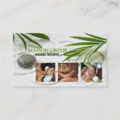 Zen WELLNESS-CENTER Schönheitssalon Aromatherapie Visitenkarte (Vorderseite)