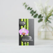 Zen WELLNESS-CENTER Schönheitssalon Aromatherapie  Visitenkarte (Stehend Vorderseite)