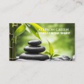 Zen WELLNESS-CENTER Schönheitssalon Aromatherapie Visitenkarte (Vorderseite)