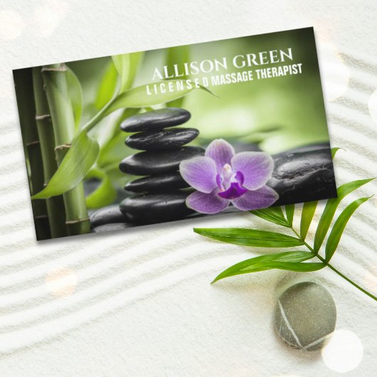 Zen WELLNESS-CENTER Schönheitssalon Aromatherapie Visitenkarte