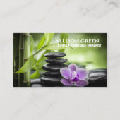 Zen WELLNESS-CENTER Schönheitssalon Aromatherapie Visitenkarte (Vorderseite)