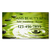 Zen WELLNESS-CENTER Wellness Meditation Aromathera Magnetische Visitenkarte (Vorderseite)