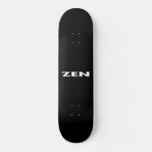Zen White Black Skateboard (Vorderseite)