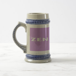 Zen white lilac stein bierglas