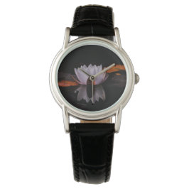 Zen White Lotus Blume Armbanduhr
