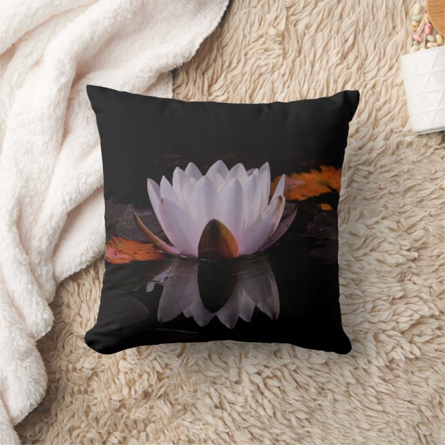 Zen White Lotus Blume Kissen (Decke)