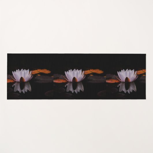 Zen White Lotus Blume Yogamatte (Vorderseite (Horizontal))