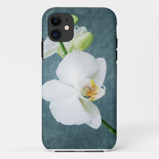 Zen White Orchid Blume Case-Mate iPhone Hülle (Rückseite)
