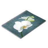Zen White Orchid Blume Notizblock (Linke Seite)