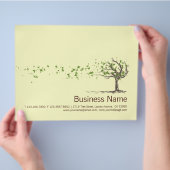 Zen-Wind-Baum Mit Blättern Flyer (Hand)