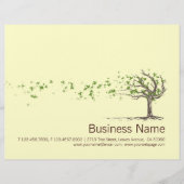 Zen-Windbaum mit Blätter Flyer (Vorne)