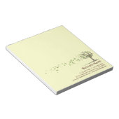 Zen-Windstruktur mit Blätter Notepad Notizblock (angewinkelt)