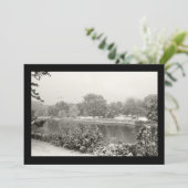 Zen Winter Snowfall I Einladung (Stehend Vorderseite)