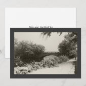 Zen Winter Snowfall II Einladung (Vorne/Hinten)