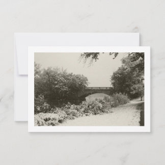 Zen Winter Snowfall II UAWG RSVP Karte