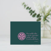 Zen Wisdom Postkarte (Stehend Vorderseite)