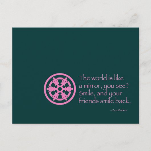 Zen Wisdom Postkarte (Vorderseite)
