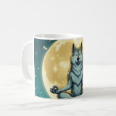 Zen wolf kaffeetasse (Vorderseite Links)