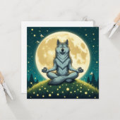 Zen wolf karte (Vorderseite/Rückseite Beispiel)