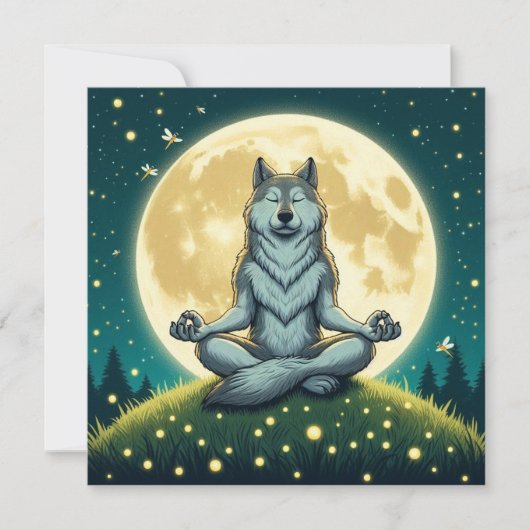 Zen wolf karte (Vorderseite)