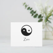 Zen Yin u. Yang Postkarte (Stehend Vorderseite)