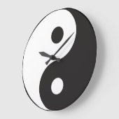 Zen Yin Yang Große Wanduhr (Winkel)