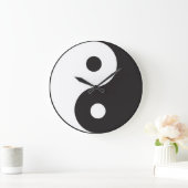 Zen Yin Yang Große Wanduhr (Zuhause)