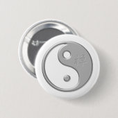 Zen Yin Yang Knopf Button (Vorne & Hinten)