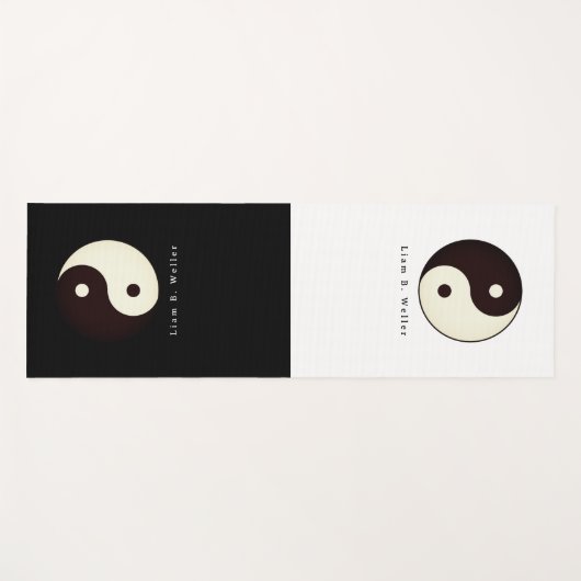 Zen Yin Yang Mindful Übung Yogamatte (Vorderseite (Horizontal))