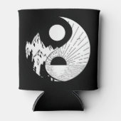 Zen Yin Yang Schwarz-weiß Dosenkühler (Vorderseite)