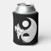 Zen Yin Yang Schwarz-weiß Dosenkühler (Kanne Rückseite)